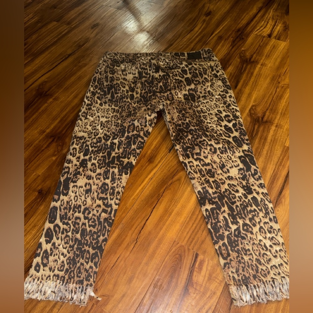 L&B Wild Leopard Print Trousers - Picture 6 of 9